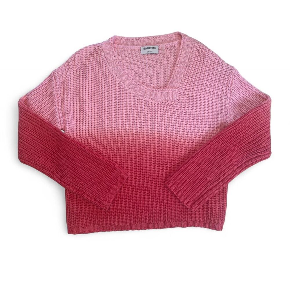 Pink ombre LNA Clothing sweater
